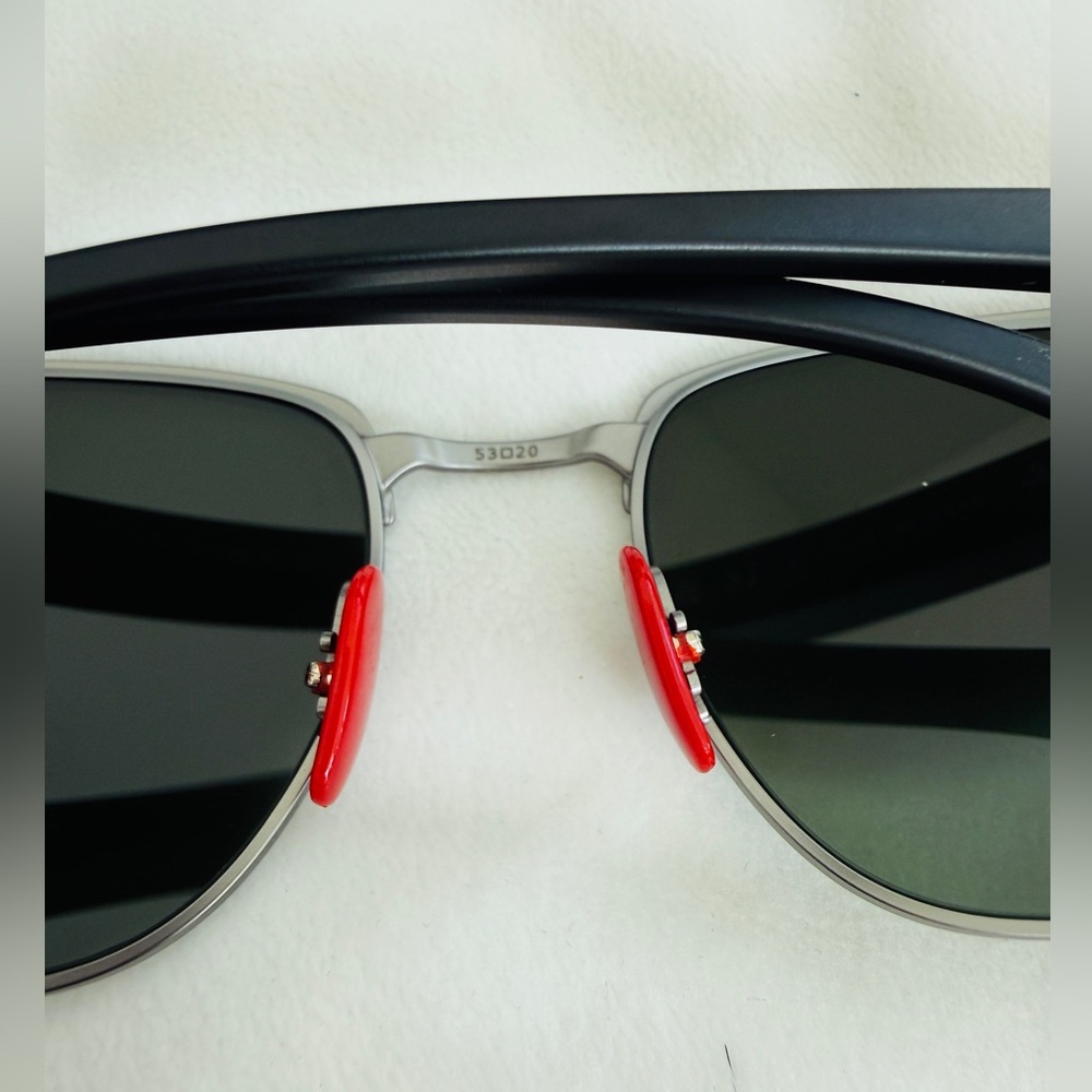 New Ray-Ban Scuderia Ferrari Collection Unisex Sunglasses Black Red Accent NWOT - Picture 5 of 16